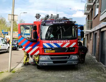 Brand door kortsluiting in appartementencomplex