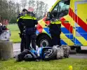 Scooterrijder komt ten val in ongeval