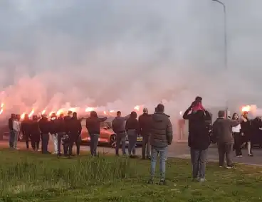Uitvaart motorrijder trekt veel bezoekers