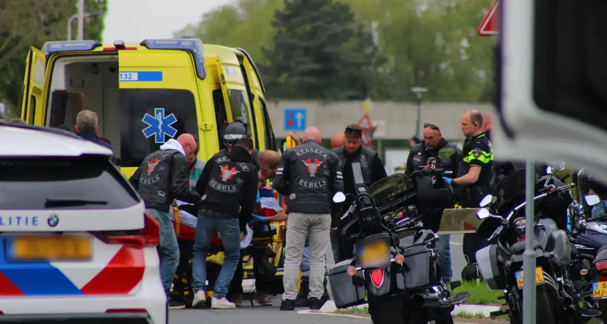 Motorrijder met spoed naar ziekenhuis na valpartij