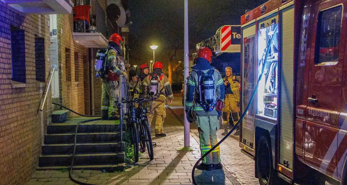 Branduitbraak in woning zonder gewonden