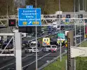 Aanrijding tussen auto en vrachtwagen leidt tot file