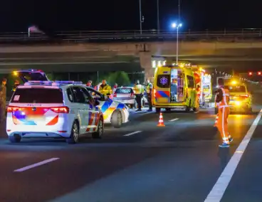 Ernstig ongeval op snelweg met meerdere voertuigen