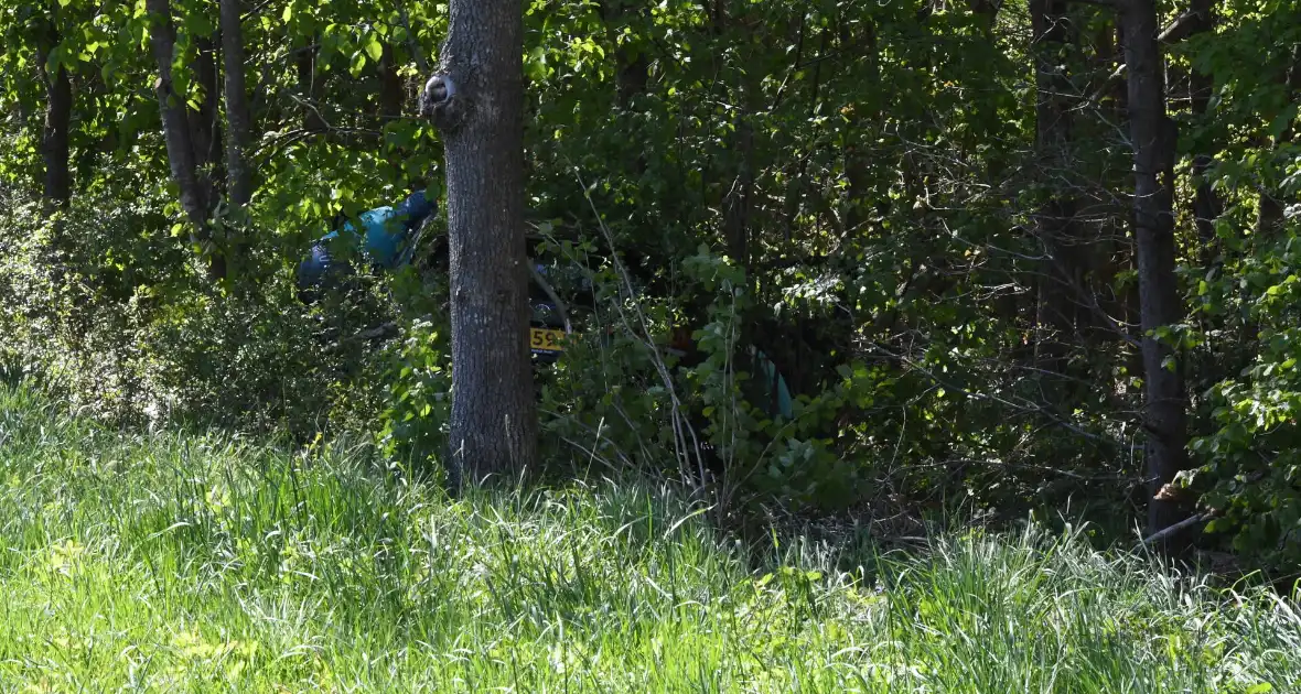Bestuurster rakelings langs bomen bij ongeval - Foto 1