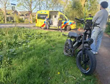 Fatbiker en wielrenster gewond bij botsing