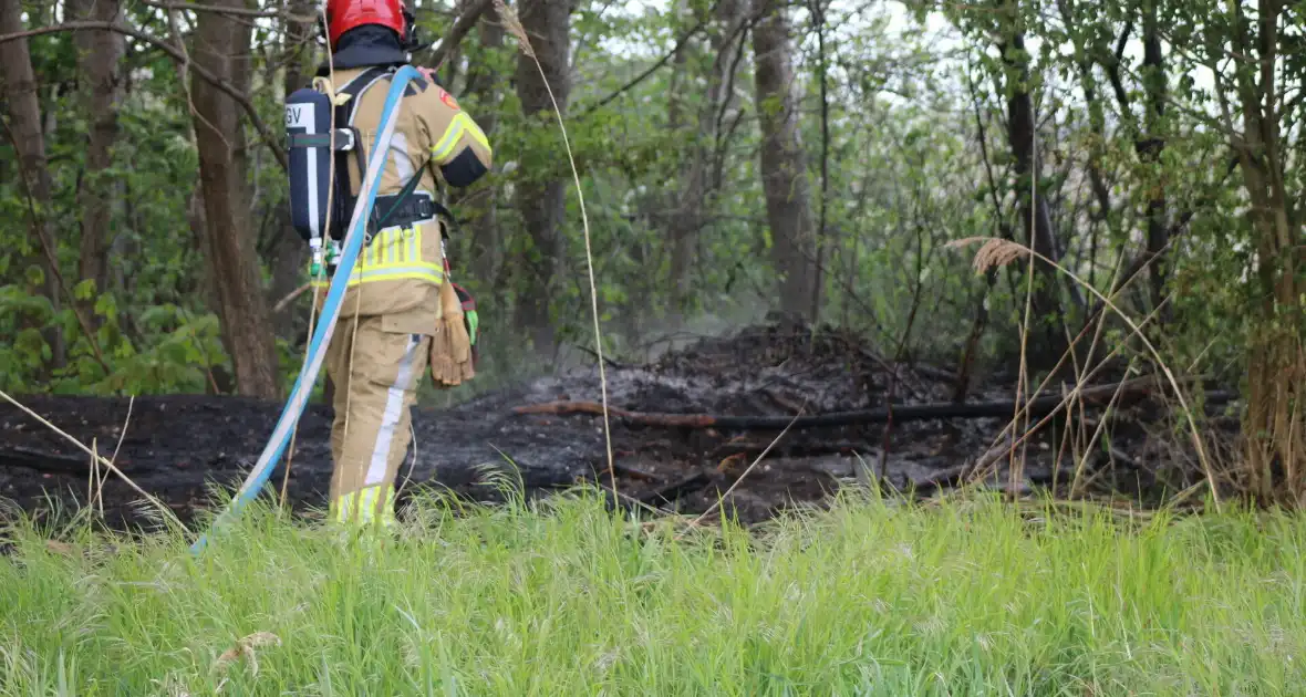 Brandende boomstammen moeilijk te bereiken - Foto 4