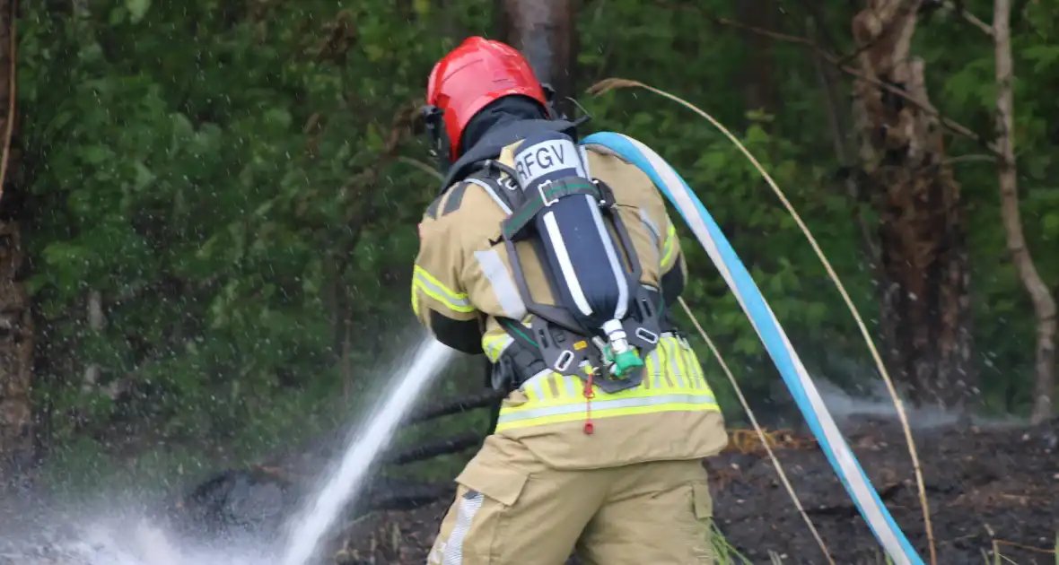 Brandende boomstammen moeilijk te bereiken - Foto 6