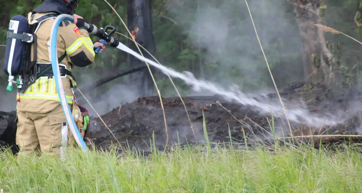Brandende boomstammen moeilijk te bereiken - Foto 7