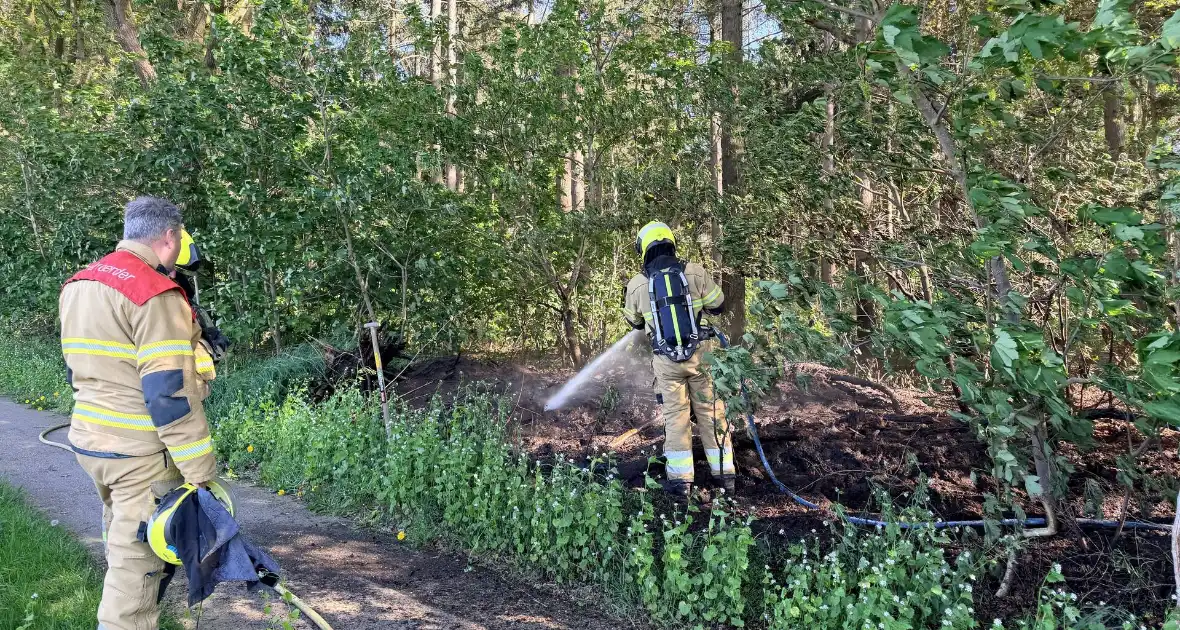Brand in bosgebied vergt inzet van hulpdiensten - Foto 1