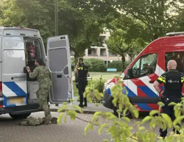 Grote politie-inzet na mogelijke gassituatie