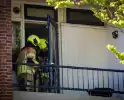 Woningbrand op balkon geblust