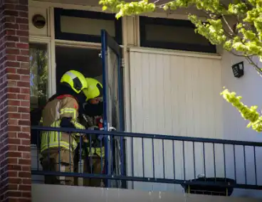 Woningbrand op balkon geblust