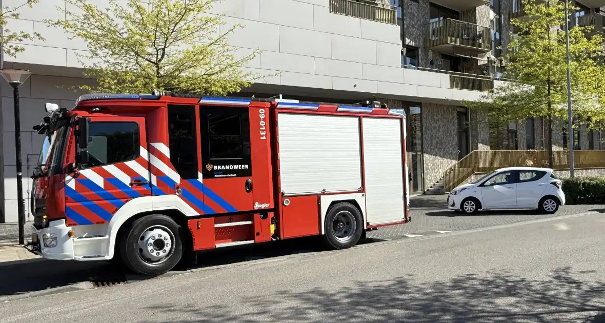 Handmelder parkeergarage ingedrukt