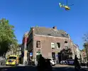 Traumateam ingezet nadat fietser tegen bouwhek botst
