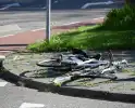 Fiets fors beschadigd na botsing