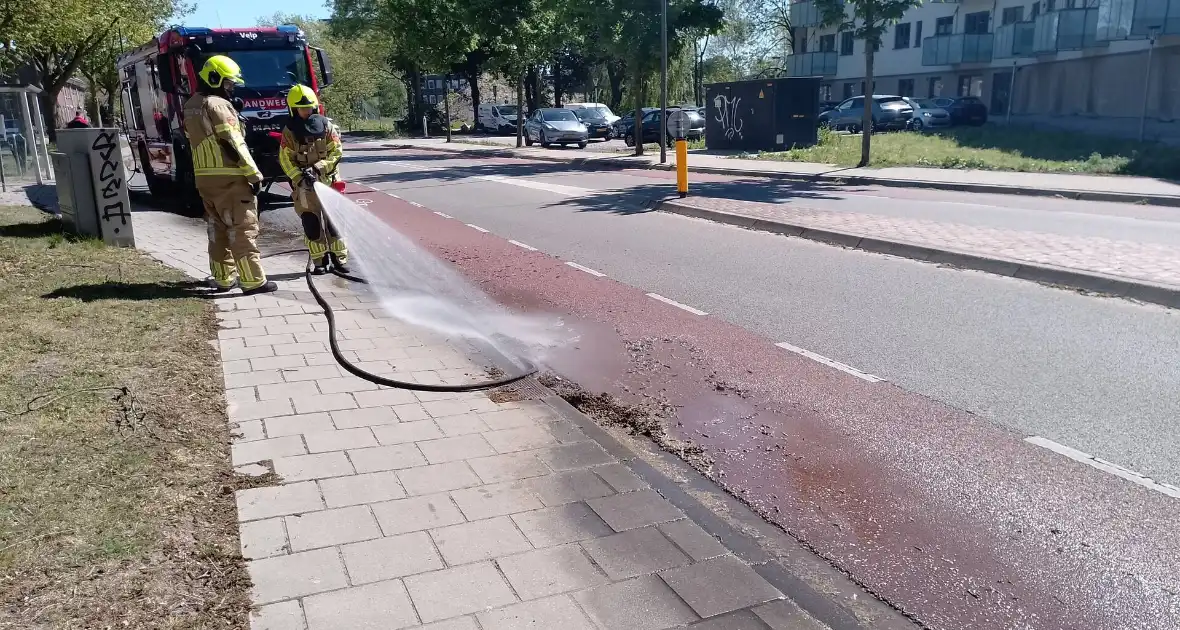 Brandweer blust smeulende boomzaden - Foto 8