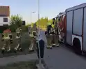 Brandweer doet nacontrole bij buitenbrand