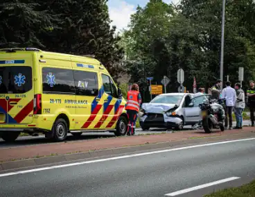 Kop-staartbotsing veroorzaakt lange file