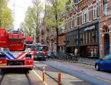 Brand in kledingwinkel snel onder controle