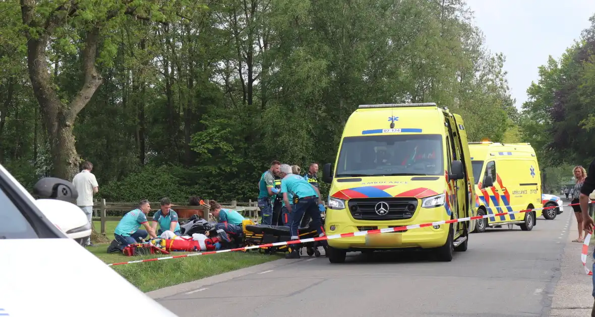 Motorrijder ernstig gewond bij ongeval, traumateam ingezet