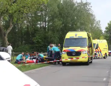 Motorrijder ernstig gewond bij ongeval, traumateam ingezet