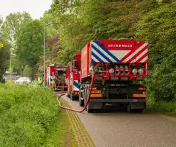 Brand in woning zorgt voor grote brandweerinzet