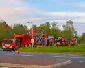 Brand op het dak van woning geblust
