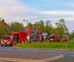 Brand op het dak van woning geblust