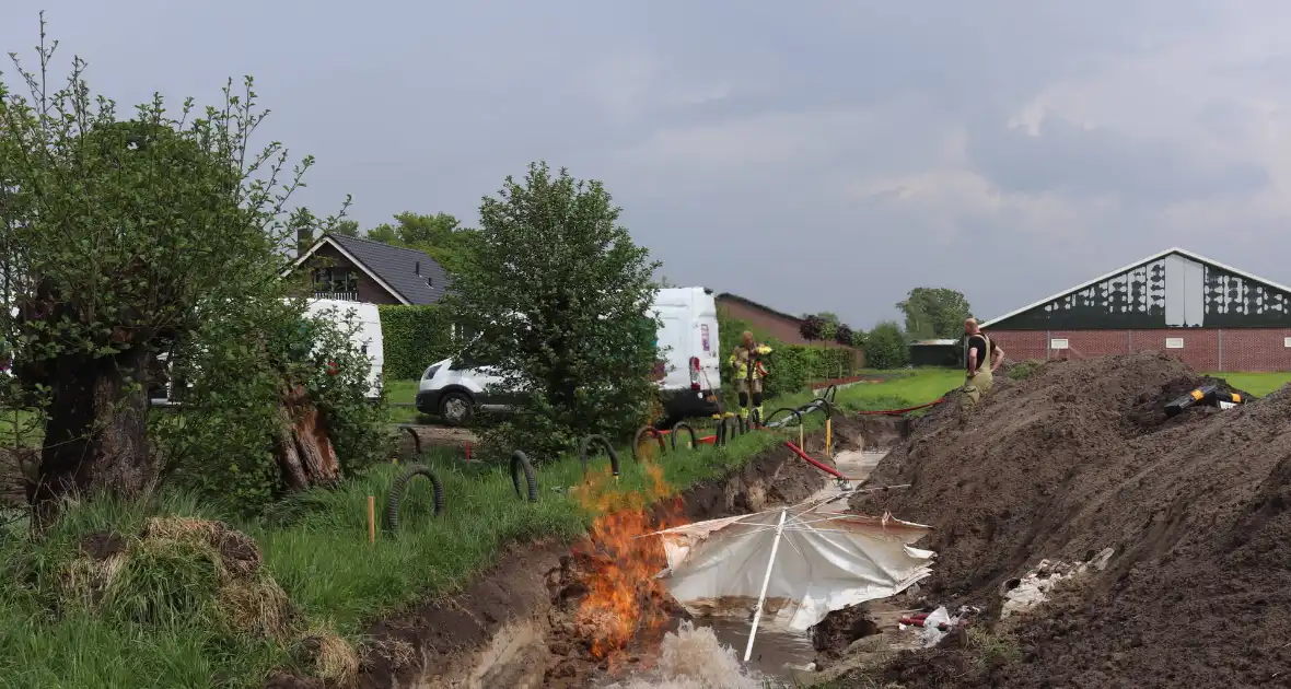 Gaslekkage veroorzaakt brand tijdens werkzaamheden - Foto 2
