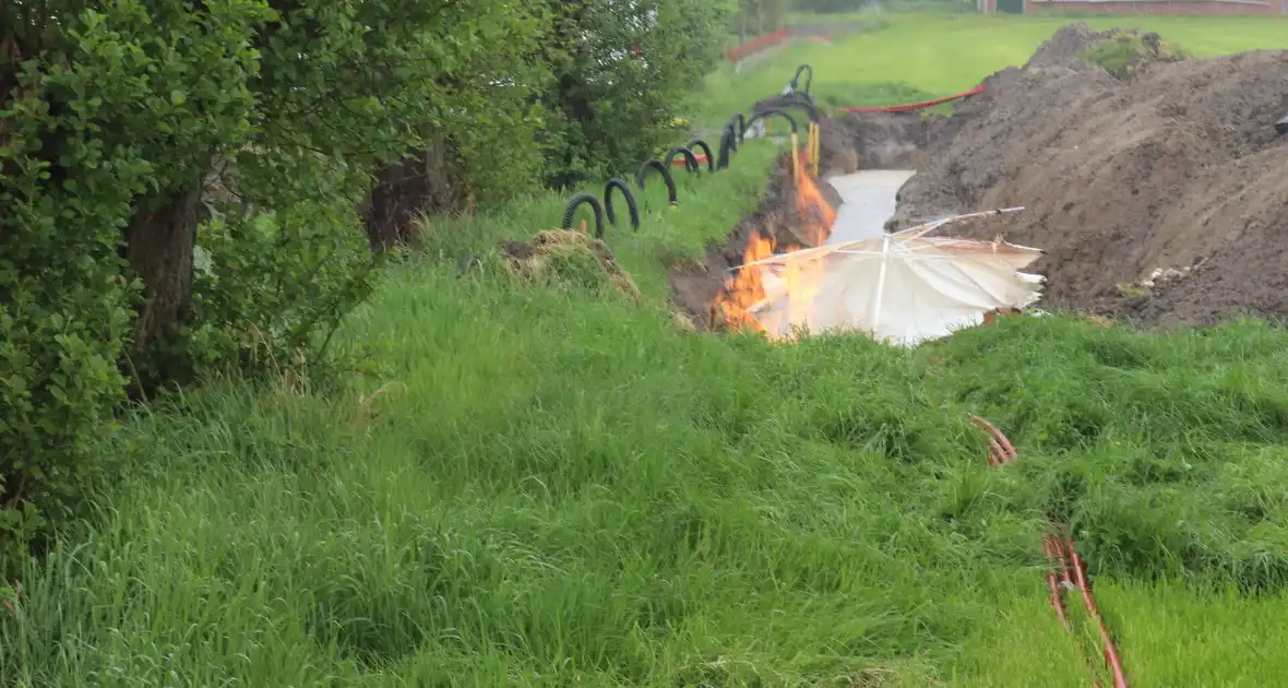 Gaslekkage veroorzaakt brand tijdens werkzaamheden - Foto 6