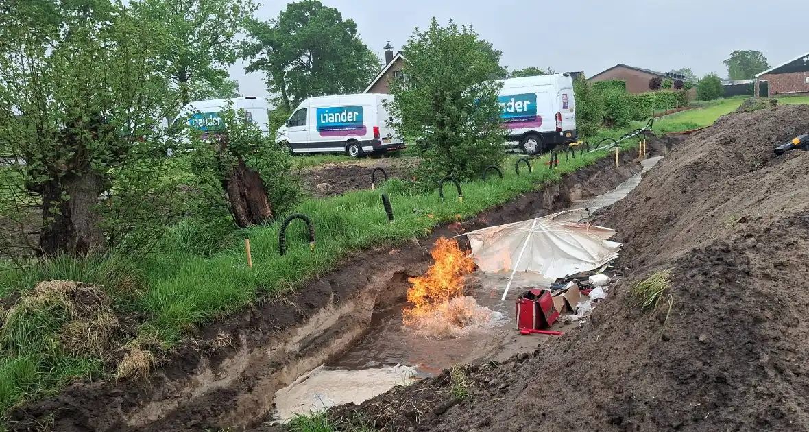 Gaslekkage veroorzaakt brand tijdens werkzaamheden - Foto 8
