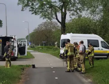 Onderzoek naar gaslucht in de straat