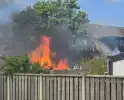 Brand verwoest schuur in Lelystad