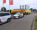 Scooterbestuurder gewond bij botsing met bestelbus