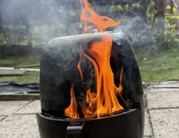 Airfryer vliegt in brand in woning