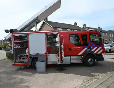 Brand op dak woning door werkzaamheden