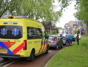 Aanrijding met meerdere voertuigen veroorzaakt blikschade