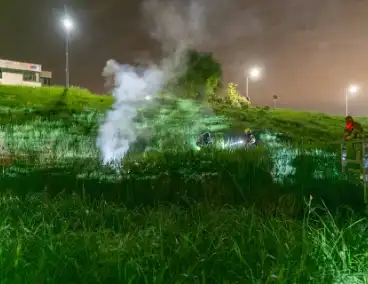 Brand in riet snel geblust