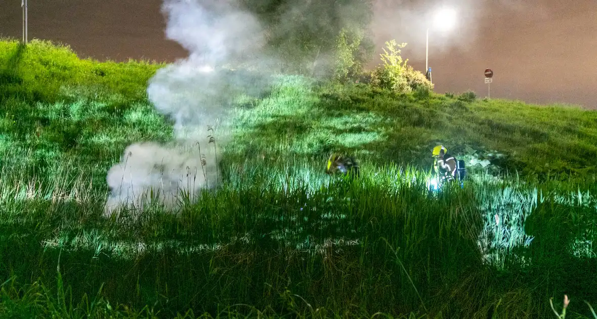Brand in riet snel geblust - Foto 2