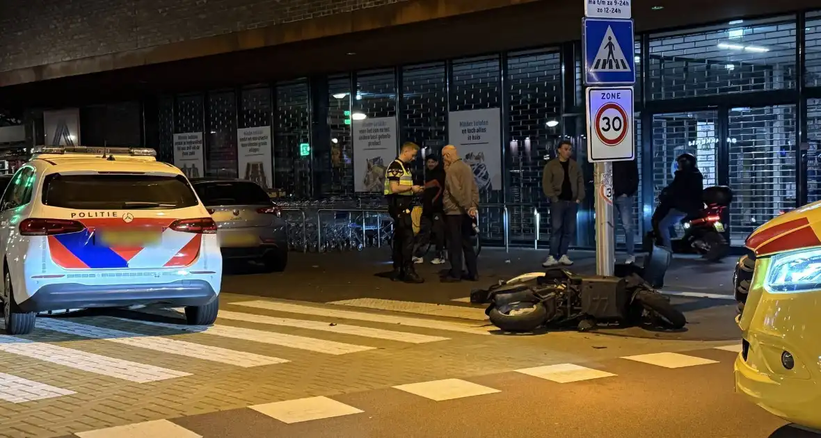 Ongeval met scooter en auto leidt tot onrust