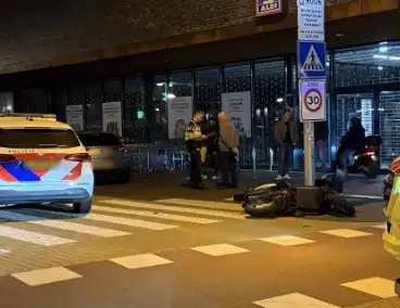 Ongeval met scooter en auto leidt tot onrust