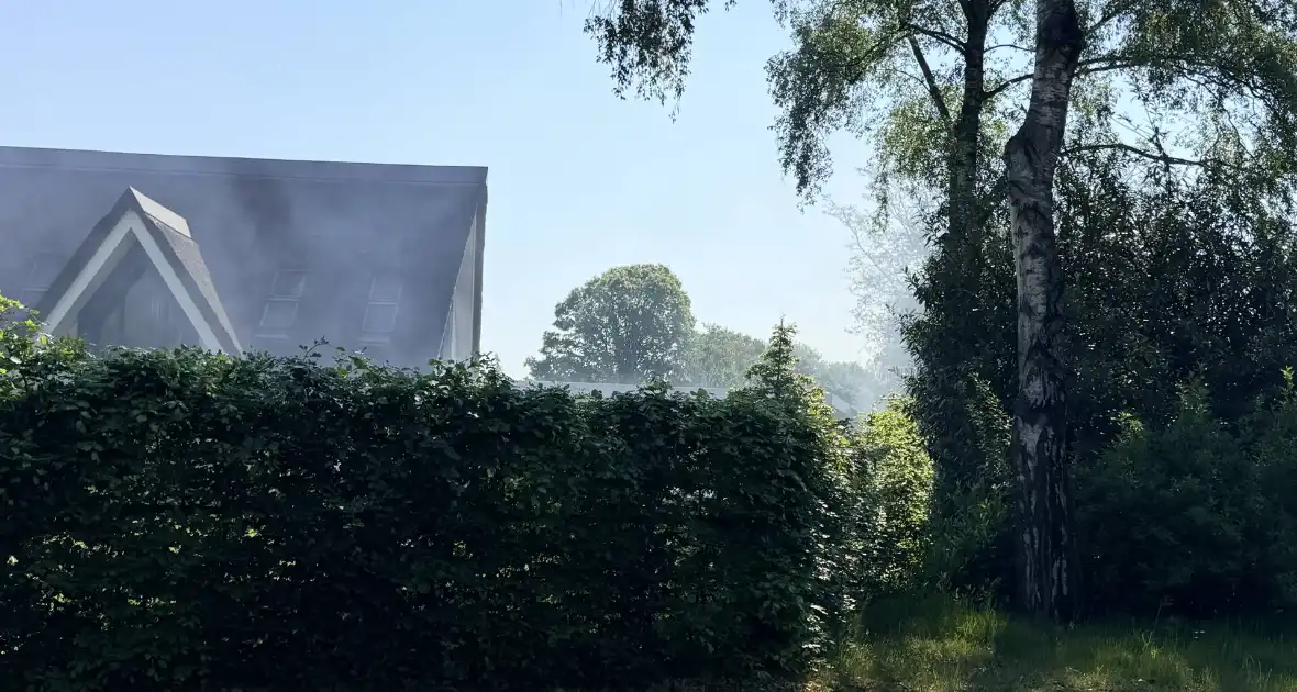 Buitenbrand in heg snel geblust - Foto 1