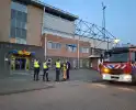 Grote rookontwikkeling bij oude Cambuurstadion