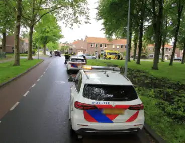 Auto botst in flank en draait om na ongeval
