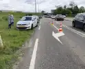 Kopstaart aanrijding met drie voertuigen