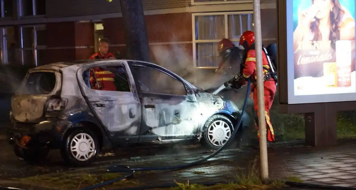 Politie pakt verdachte na autobrand