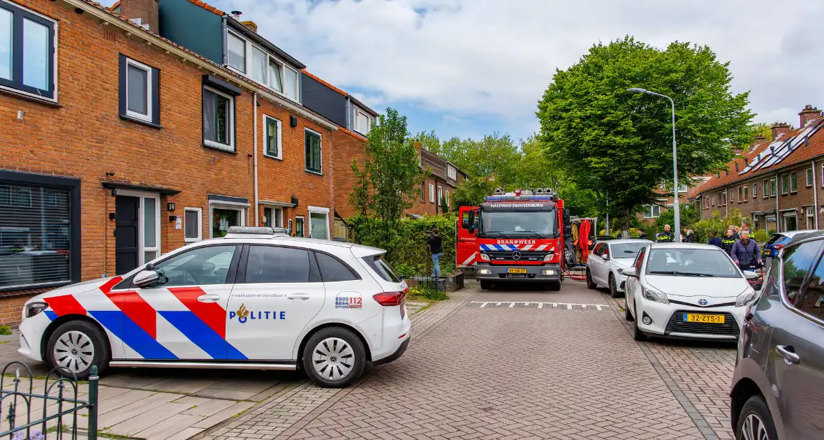 Brand op dak tijdens verbouwing