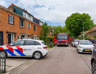 Brand op dak tijdens verbouwing
