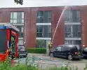 Brand op dak van woning ontdekt