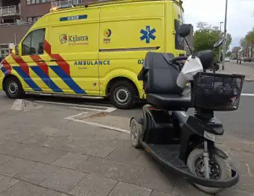 Scootmobielrijder gewond na ongeval